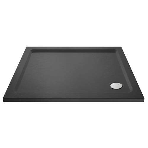 Nuie Trays Rectangular Shower Tray 1200x760mm (Slate Grey).