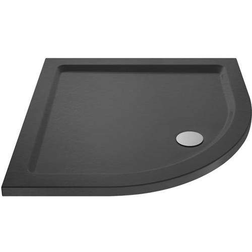Nuie Trays Quadrant Shower Tray 800x800mm (Slate Grey).