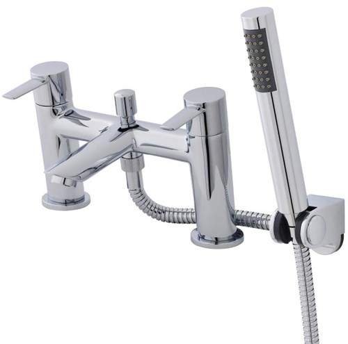 Ultra Firth Bath Shower Mixer Tap With Shower Kit  (Chrome).