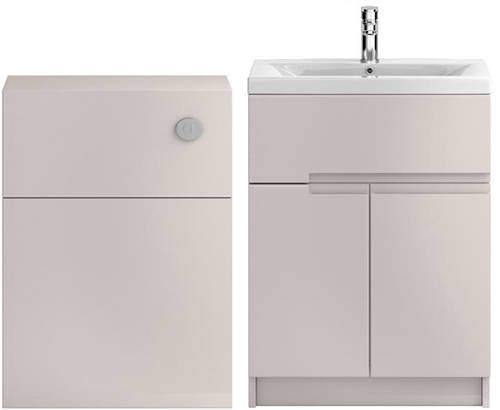 HR Urban 600mm Vanity With 600mm WC Unit & Basin 1 (Cashmere).