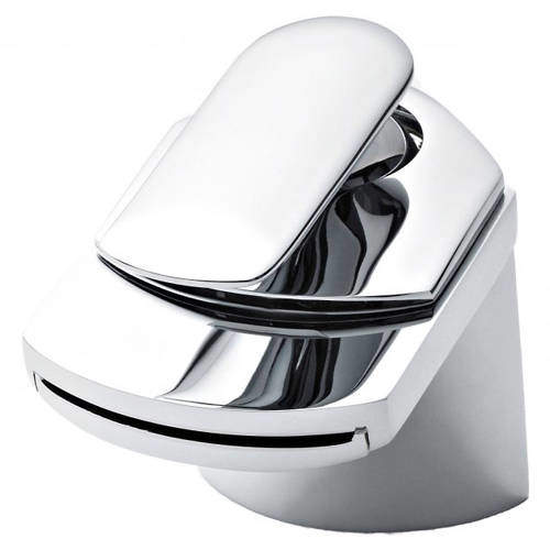 Nuie Mona Waterfall Basin Mixer Tap With Waste (Chrome).