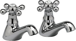 Viscount Bath taps (Pair, Chrome)