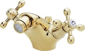 Viscount Mono bidet mixer tap (Antique Gold) + Free pop up waste