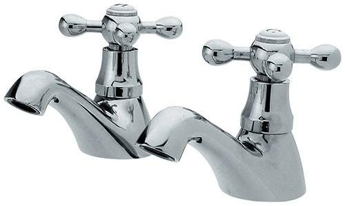 Viscount Bath taps (Pair, Chrome)