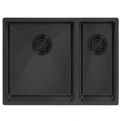 UKINOX ColorX Flush Mount Kitchen Sink (565/435mm, Black).