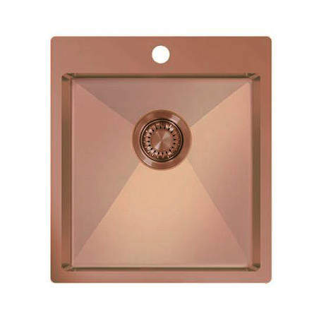UKINOX ColorX Inset Slim Top Kitchen Sink (450/505mm, Rose Gold).