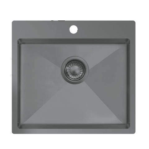 UKINOX ColorX Inset Slim Top Kitchen Sink (550/505mm, Titanium).