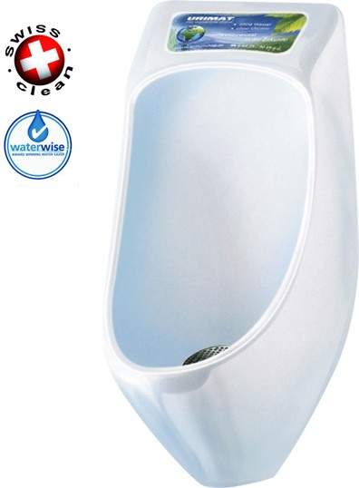 Waterless Urinal 1 x Eco Plus Urinal With Trap & ActiveCube (Polycarbonate).
