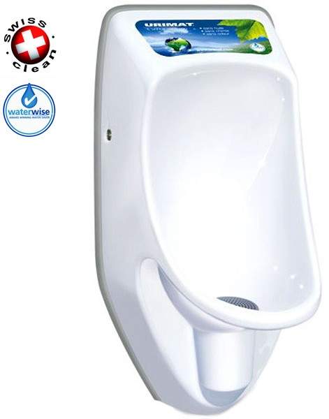 Waterless Urinal 1 x Compact Plus Urinal, Trap & ActiveCube (Polycarbonate).