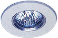 Lights Mains 240V white halogen downlighter with lamp.