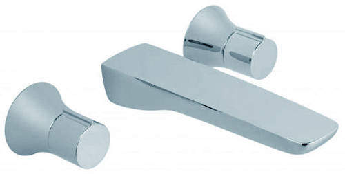 Vado Altitude 3 Hole Wall Mounted Basin Tap (Chrome).