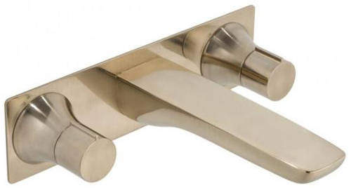 Vado Altitude 3 Hole Wall Mounted Basin Tap (Brushed Gold).