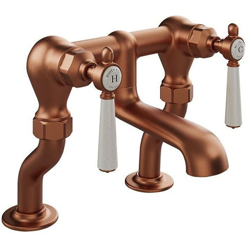 Vado Axbridge Bath Filler Tap With Lever Handles (Brushed Bronze).