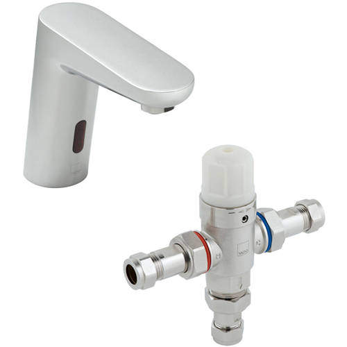 Vado I-Tech Infra-Red Mono Basin Tap & In-Line Thermostatic Valve.