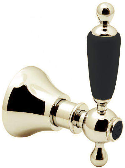 Vado Kensington Concealed Stop Valve (Gold & Black, 1/2").