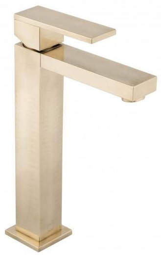 Vado Notion Extended Basin Mixer Tap (Brushed Gold).