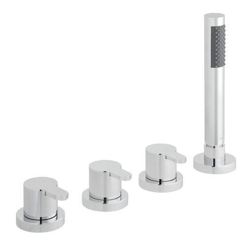 Vado Sense 4 Hole Bath Shower Mixer Tap With Kit (Without Spout).