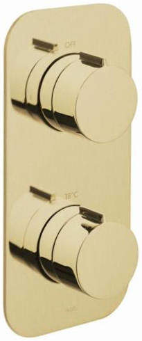 Vado Altitude 2 Outlet Thermostatic Shower Valve (Brushed Gold).