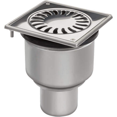 VDB Shower Drains Shower Drain 150x150mm (Stainless Steel).