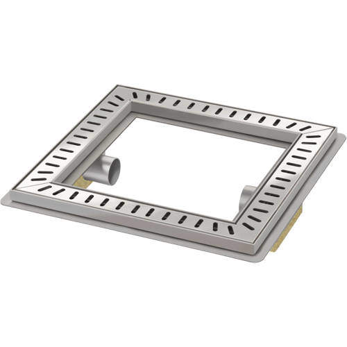 VDB Element Luxury Shower Room Drain 400x400 (High Water Flow).