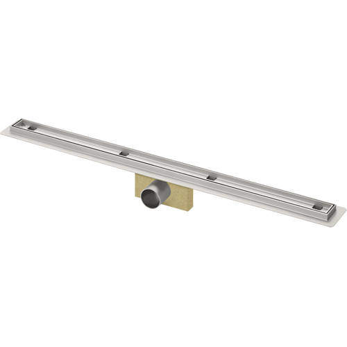 VDB Tile Drains Shower Tile Channel 900x50mm (Stainless Steel).