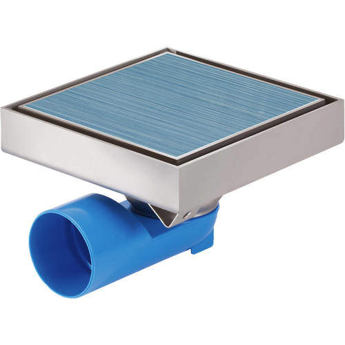 VDB Tile Drains Shower Tile Drain 146x146mm (Stainless Steel).