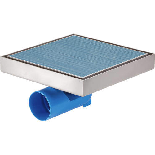 VDB Tile Drains Shower Tile Drain 196x196mm (Stainless Steel).