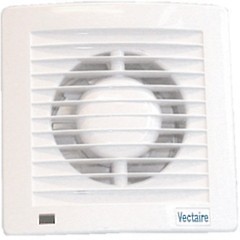 Vectaire Slim Line Axial Extractor Fan With Timer. 100mm (White).