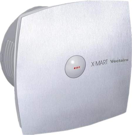 Vectaire X-Mart Auto Extractor Fan With Timer. 120mm (Stainless Steel).