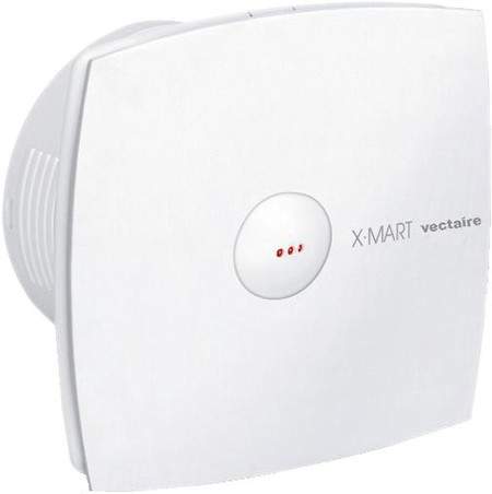 Vectaire X-Mart Auto Extractor Fan With Timer. 150mm (White).