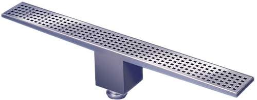 Waterworld Rectangular Wetroom Shower Drain, Bottom Outlet. 1300mm.