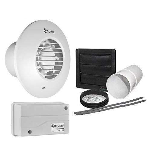Xpelair Simply Silent 12v Extractor Fan With Timer & Kit (100mm).