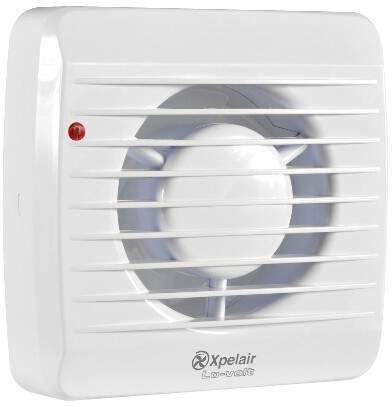 Xpelair LV100 Extractor Fan With Humidistat & Timer (100mm, 12v).