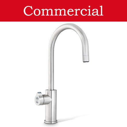 Zip Arc Design Filtered Boiling Water Tap (41 - 60 People, Brushed Nickel).