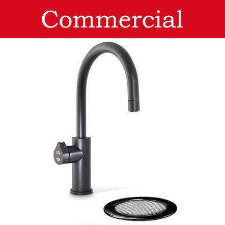 Zip Arc Design Filtered Boiling Water Tap & Font (41 - 60 People, Matt Black).