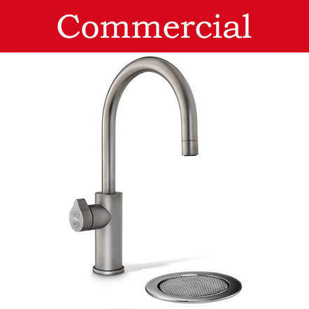 Zip Arc Design Filtered Boiling Water Tap & Font (61 - 100 People, Gunmetal).