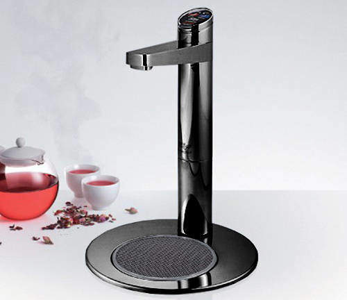 Zip Elite Filtered Chilled Water Tap & Integrated Font (Gloss Black).