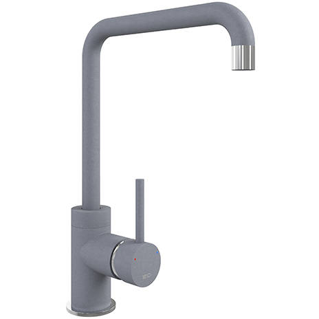 Larger image of 1810 Purquartz Cascata Kitchen Tap (Metallic Grey & Chrome).