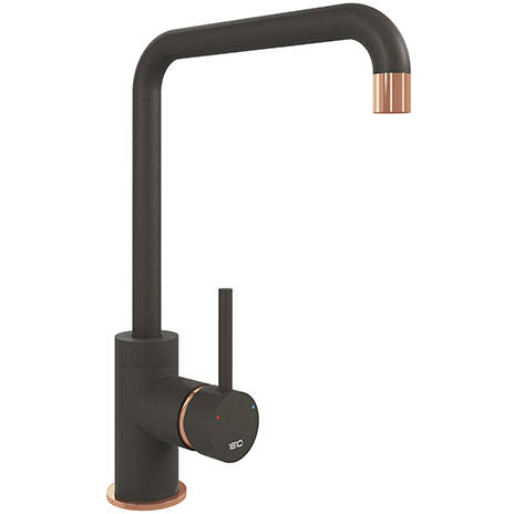 Larger image of 1810 Purquartz Cascata Kitchen Tap (Mocha & Copper).