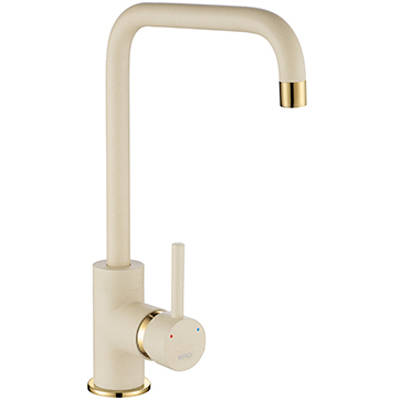 Larger image of 1810 Purquartz Cascata Kitchen Tap (Champagne & Gold Brass).