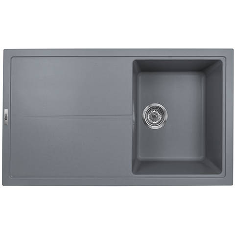 Example image of 1810 Kitchen Sink & Tap Pack, 1.0 Bowl (860x500, Metallic Grey).