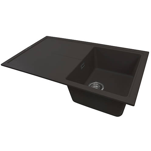 Example image of 1810 Kitchen Sink & Tap Pack, 1.0 Bowl (860x500, Mocha).