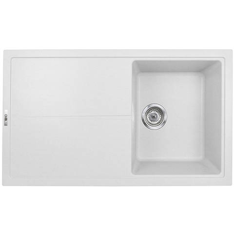 Example image of 1810 Kitchen Sink & Tap Pack, 1.0 Bowl (860x500, Polar White).