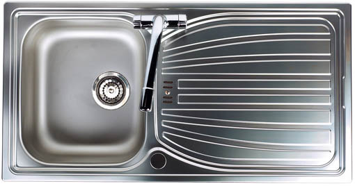 Larger image of Astracast Sink Alto 1.0 bowl satin polished kitchen sink.