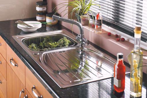 Example image of Astracast Sink Alto 1.0 bowl satin polished kitchen sink.