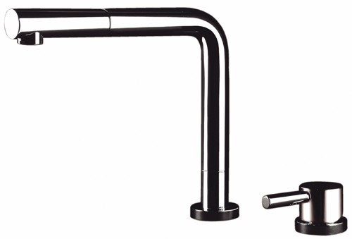 Larger image of Astracast Nexus Conforto chrome kitchen mixer tap with pull out rinser.