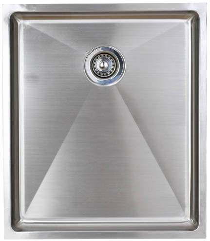 Larger image of Astracast Sink Onyx flush inset kitchen drainer in brushed steel finish.