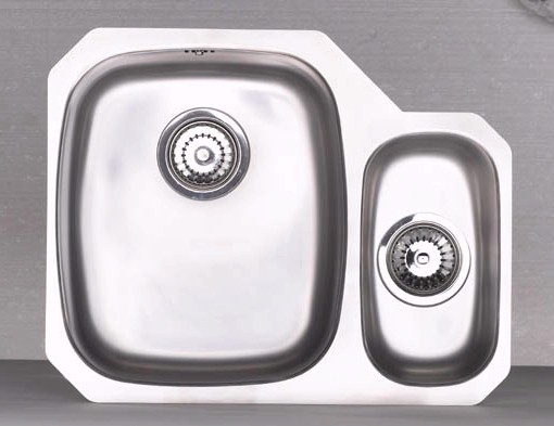 Larger image of Astracast Sink Opal S3 1.5 bowl right handed stainless steel kitchen sink.