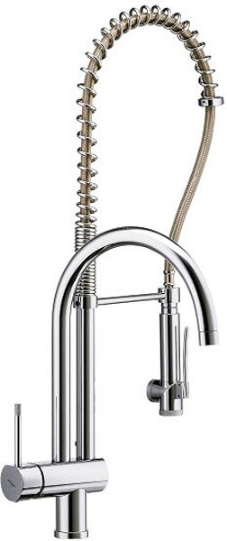Larger image of Abode Alto Professional Kitchen Tap With Rinser (Chrome).
