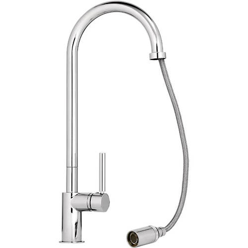 Example image of Abode Ratio Single Lever Pull Out Kitchen Tap (Chrome).